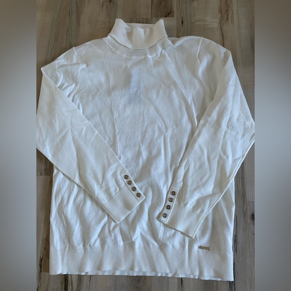 Tommy Hilfiger white turtleneck sweater